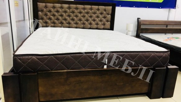 Кровать деревянная ArborDrev Амбер Сосна / Бук 14