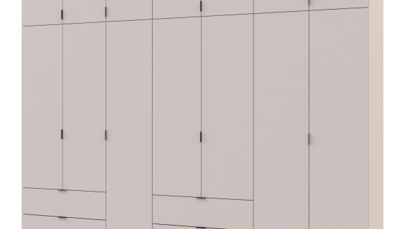 Шкаф для одежды Дорос Лукас кашемир 7 дверный 315 см