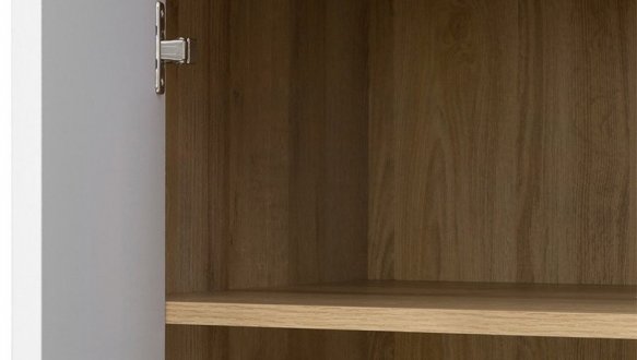 Шафа SZF2D BRW Poland Balder 2 дверна білий 90 см 3