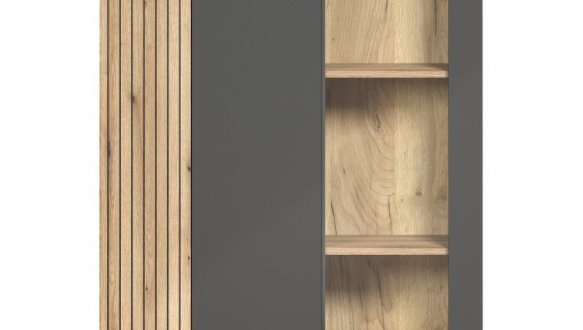 Вітрина низька 2D1W графіт Esteban 3