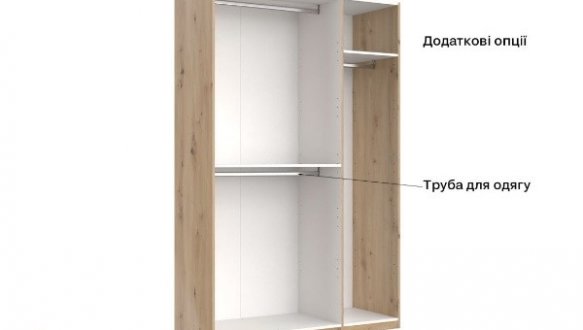 Шафа 3дв Міромарк Тедді 3 дверний дуб артизан 135 см 5