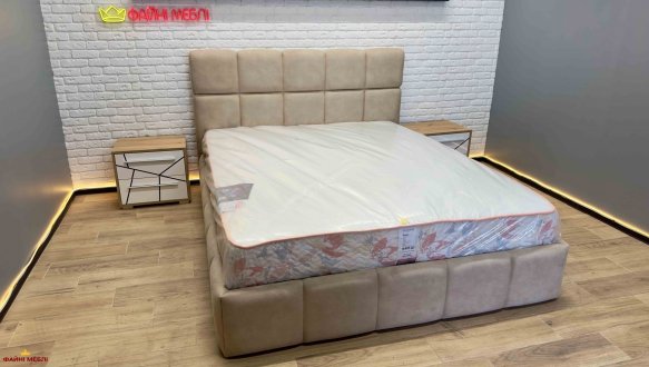 Ліжко м'яке двоспальне Тейлор з підйомним механізмом та нішею для білизни 5