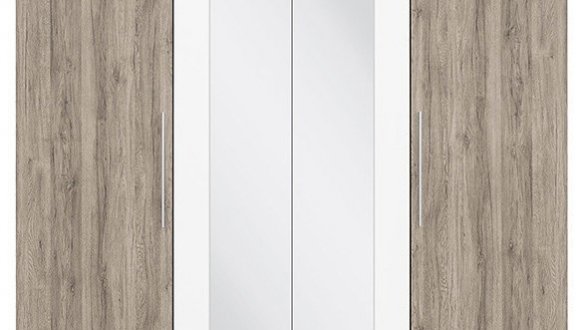 Шкаф SZF4D BRW Poland Martina 4 дверный дуб санремо 228 см 0