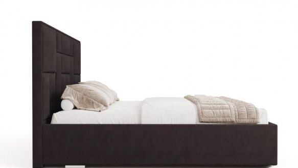 Ліжко м'яке Городок меблі Сапфір з підйомним механізмом та нішею для білизни 1