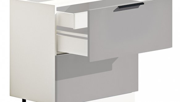 Тумба нижня Н80.82.2Я+1Я внутр. Лофт глянець