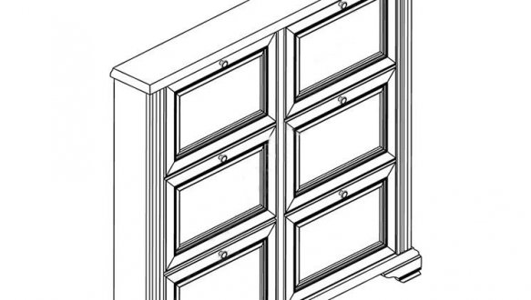 Тумба для взуття 6D Вайт 2