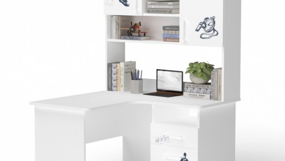 Стол угловой с надстройкой 18