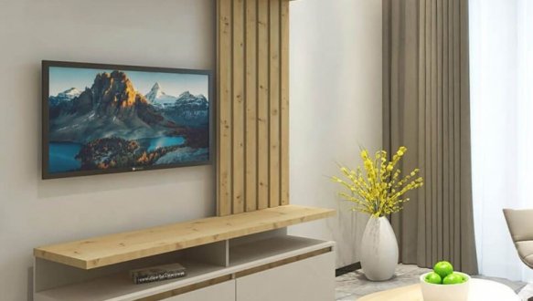 Стінка Елліс з декоративними рейками Кашемір/дуб артизан 0