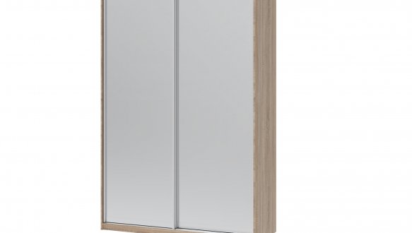 Шафа-купе з зеркалами Дорос Сіті Лайт дуб сонома 2 дверна 120 см