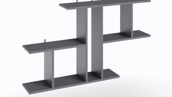 Полиця настінна антрацит T8