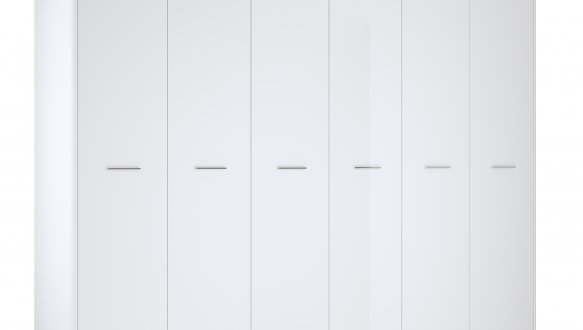 Шкаф 6дв Миромарк Беладжио 6 дверный белый глянец 273 см