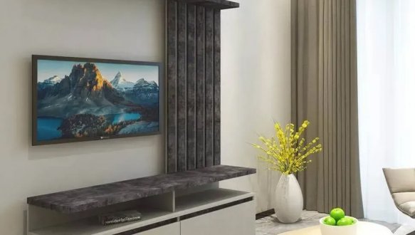 Стінка Елліс з декоративними рейками Бетон стайл/бетон темний 0