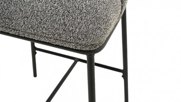 Стул полубарный B-150 Vetro Mebel серый букле 93 см 7