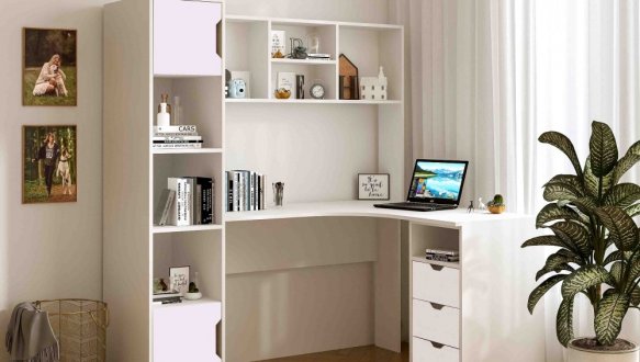 Стол письменный угловой Teenager Белый 0