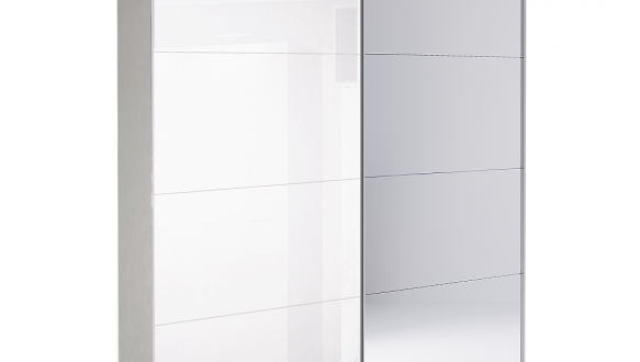 Шафа-купе із дзеркалом Міромарк Імперія 2 дверна білий 250 см