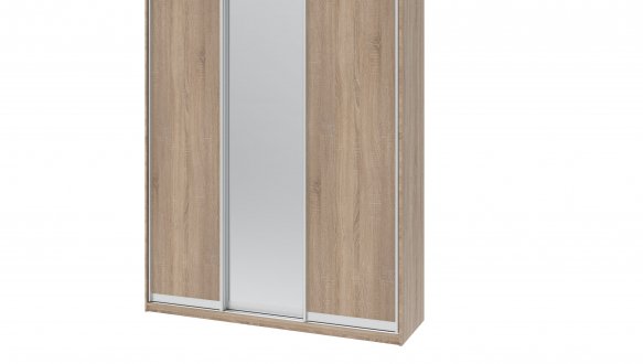 Шкаф-купе с зеркалом Дорос Сити Лайт дуб сонома 3 дверный 180 см