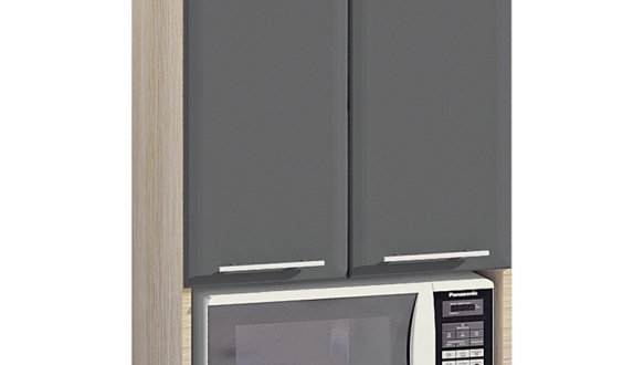 Шафа верхня В60.92.2Д під мікр. Хай-Тек глянець перламутр