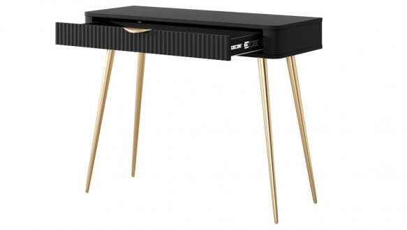 Стол туалетный 1S/100 Черный/Золотые ножки Lante 3