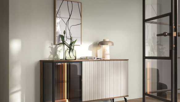 Комод с подсветкой Вичи / Vici K154 Орех / Кашемир