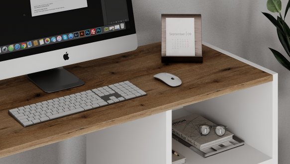 Тумба-трансформер Dolli Белый бриллиант/Дуб Эвок