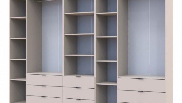 Шафа для одягу Дорос Гелар кашемір 6 дверна з пеналом 292,4 см 3