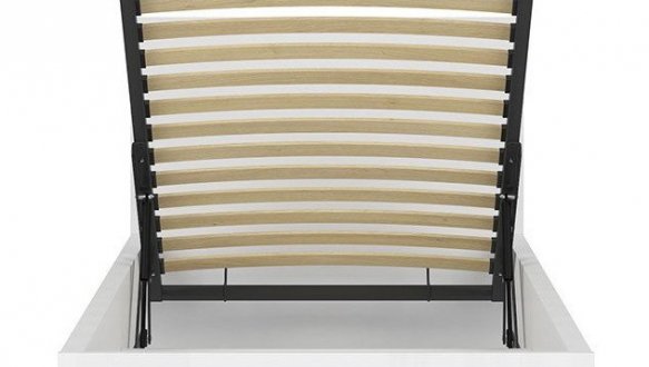 Кровать односпальная BRW Poland LOZ/90/B Tetrix / Тетрикс с подьемним механизмом и нишей для белья ДСП 2