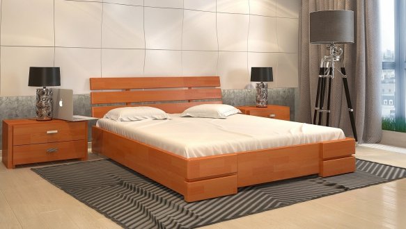 Ліжко дерев'яне ArborDrev Далі Люкс Сосна / Бук 4