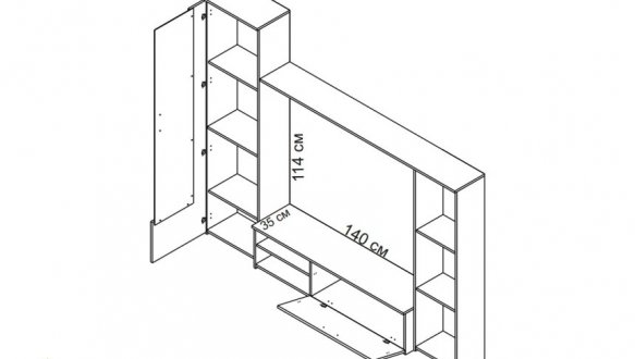 Стінка Адель дуб сонома / німфеа альба 0