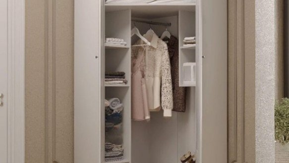 Шафа ВМК Украіна SZFN2D Кентукі 2 дверна білий альпійський 98 см 1