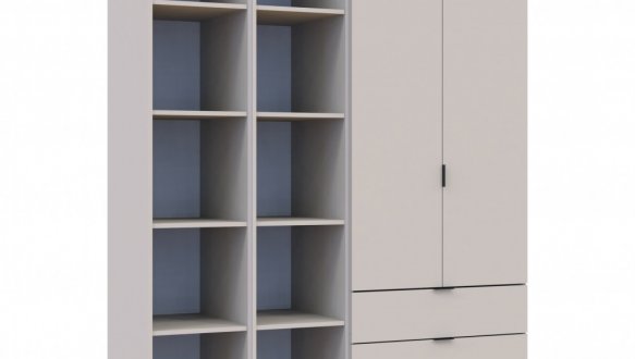 Шафа Дорос Гелар кашемір з 2 Етажерками 2-х дверна 153,9 см 11