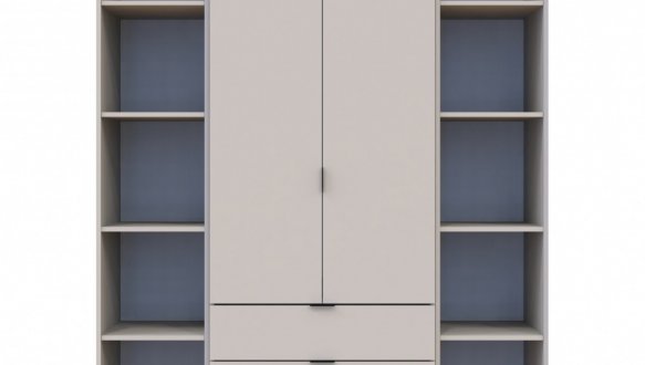 Шафа Дорос Гелар кашемір з 2 Етажерками 2-х дверна 153,9 см 4