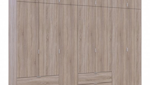 Шкаф для одежды Дорос Лукас дуб сонома 7 дверный 315 см 5