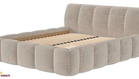 Ліжко м'яке двоспальне Городок меблі Титан без підйомного механізму 0