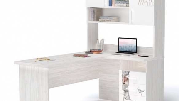 Стол угловой с надстройкой 2