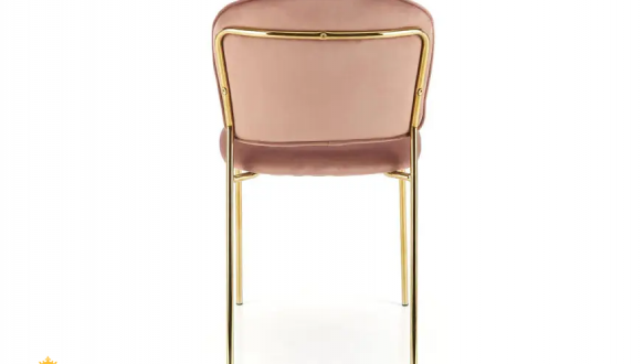 Стул K-499 розовый/золотой 4