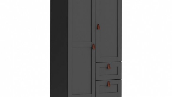 Шафа BRW Poland REG/100/150/40/6 Modeo 2 дверна графіт 100 см 2