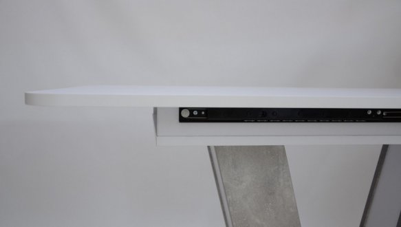 Стіл Torino White / Торіно Аляска Інтарсіо Біла аляска РЕ/Індастріал Розкладний 140/180 см 10