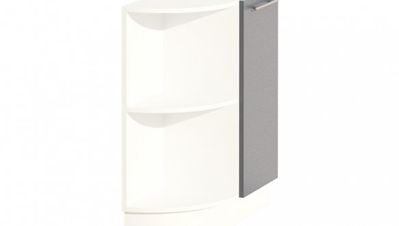 Тумба нижня Н30.82.1Д.кут. напіввідкрита Еко