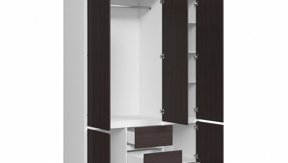 Шафа BRW Poland Kaspian 3 дверна каштан 154 см 0