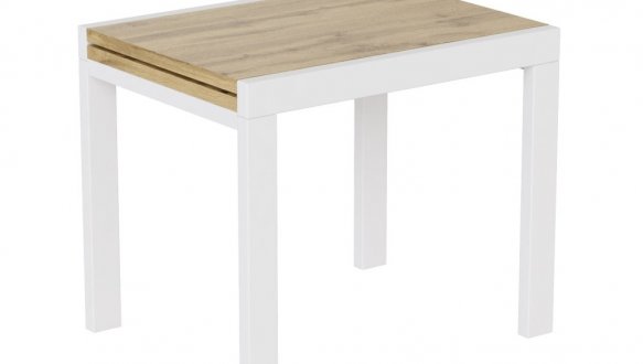 Стол-трансформер Kors Дуб тахо/Белый 2