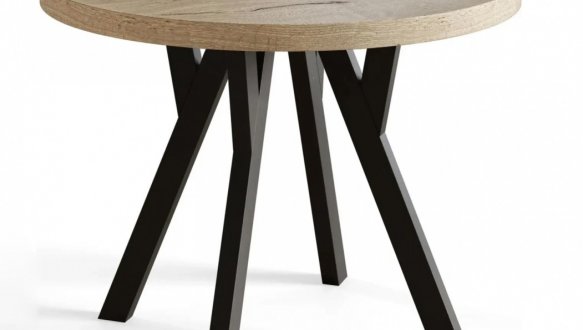 Стіл круглий нерозкладний Lite / Лайт MebliRoMax D800 ЛДСП 18 мм 3