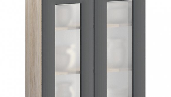  Шкаф верхний В60.72.2СК/В60.92.2СК Хай-Тек глянец перламутр