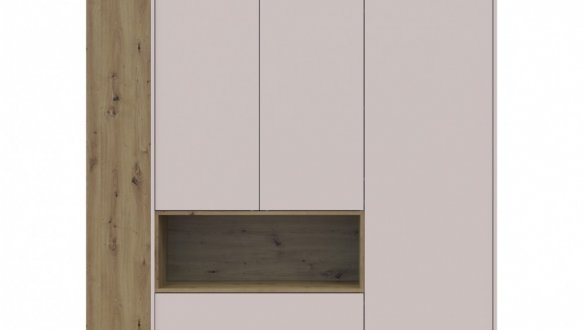 Шкаф для одежды с нишей и пеналом Дорос Дейл кашемир 3 дверный 178 см 0