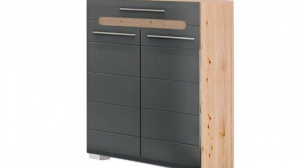 Тумба 2ДШ Б'янко Графіт