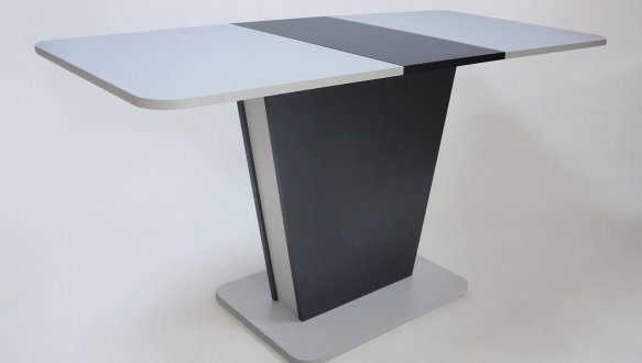 Стіл Cosmo Grey Інтарсіо Графіт/Сірий камінь Розкладний 110/145 см 4