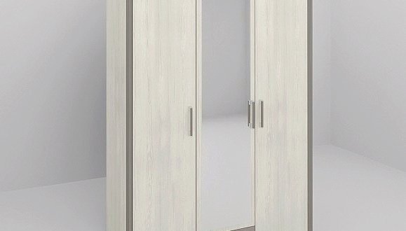 Шафа 3Д Сокме Сара 3 дверна піно 136 см 1