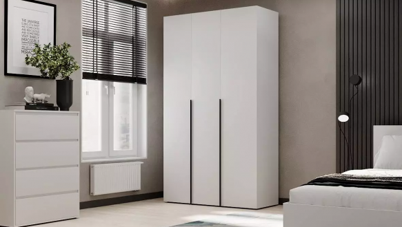 Шкаф распашной комбинированный трёхдверный Art In Head №12 Light, ширина 120 см