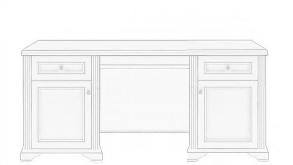 Стол письменный 170 Вайт 0