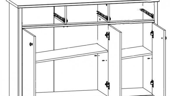 Комод KOM3D3S Парис 2