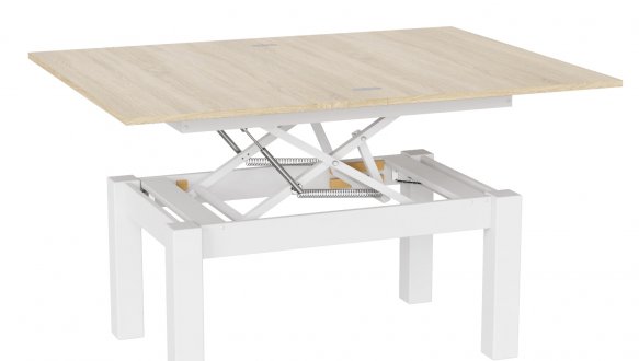 Стіл-трансформер B-Fly Дуб сонома/Білий